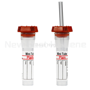 NBM01RC Red top micro blood collection tube with capillary tube