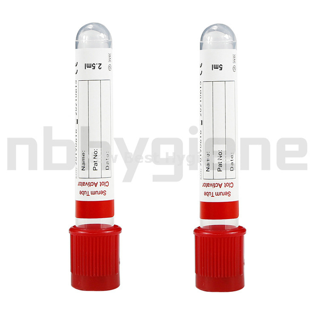 NV002 NON vacuum blood collection tube, clot activator tube