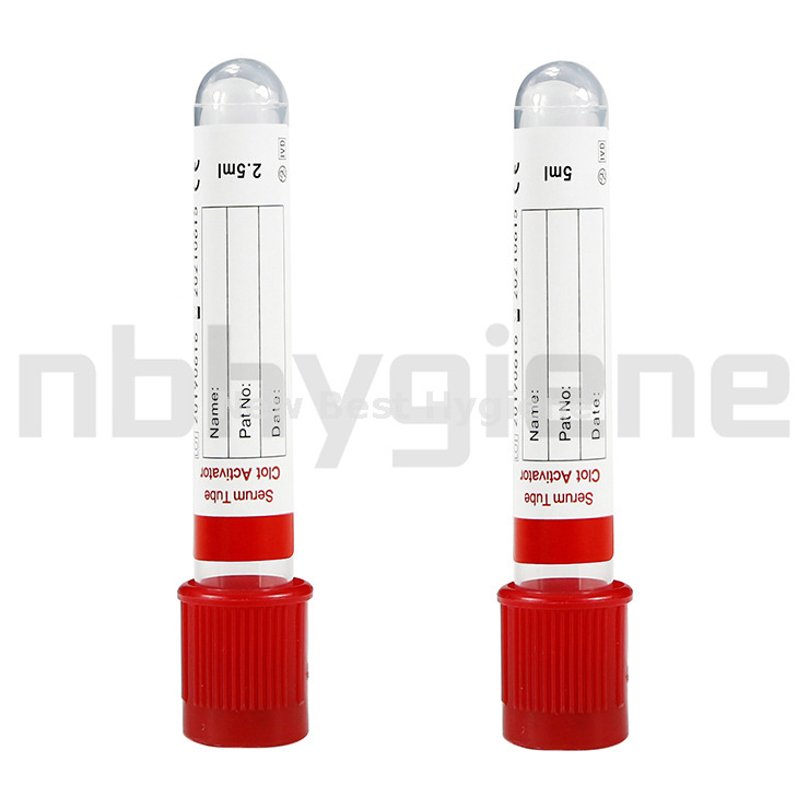 NV002 NON vacuum blood collection tube, clot activator tube