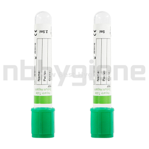 NV005 NON vacuum blood collection tube, lithium heparin tube
