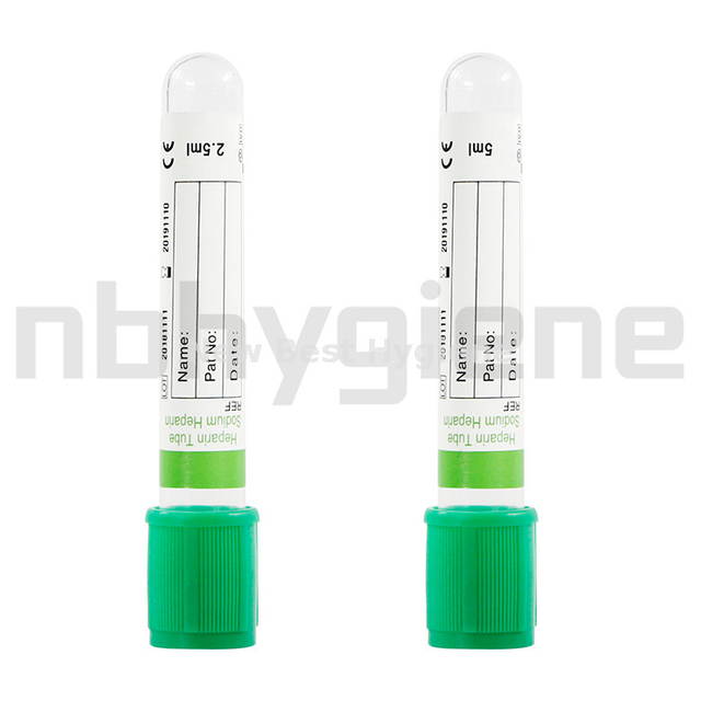 NV005 NON vacuum blood collection tube, lithium heparin tube
