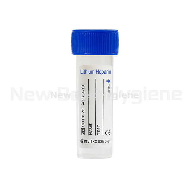 NBVM04SC screw cap blue top lithium heparin tube