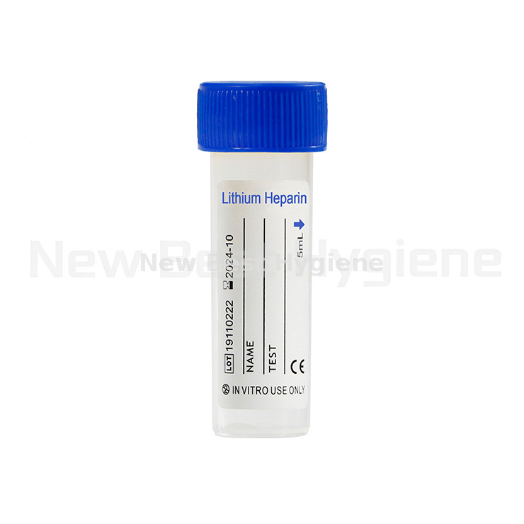 NBVM04SC screw cap blue top lithium heparin tube