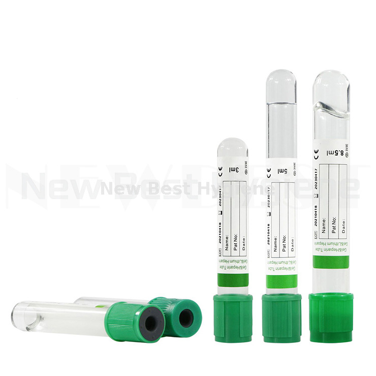 NBV010 Green top gel & lithium heparin tube